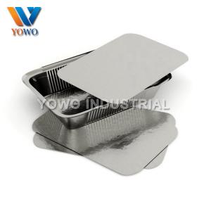 China Cardboard Lid 1.5lb Aluminum Carry Out Food Containers supplier