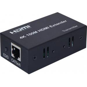 4K 100M HDMI Extender Over IP Adapter By Cat5 / 6e Network Cable