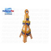 China 4 Side Card Display Stands Eiffel Tower Shaped 24 Hooks For BIC Stationery Pencils on sale