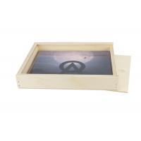 China Customized Gift Wooden Box Packaging With Sliding Lid , Plywood Box With Natural Color on sale