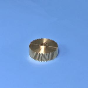 China 0.5 Module High Precision Gear , Brass Helical Gear With Hobbing Machining supplier