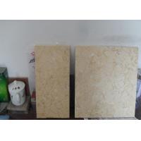 Light Yellow Natural Marble Tile Gold Beige 10mm / 12mm Thickness