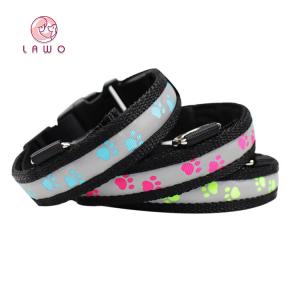 C903 New Custom Pet Product Adjustable Reflective Nylon Usb Led Dog Collar Rechargeable for Dogs Dog Sex