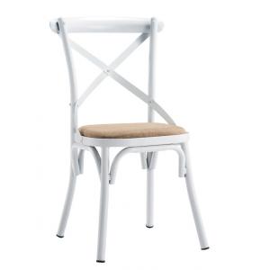 Romatic Cross Back Metal Wedding Chair