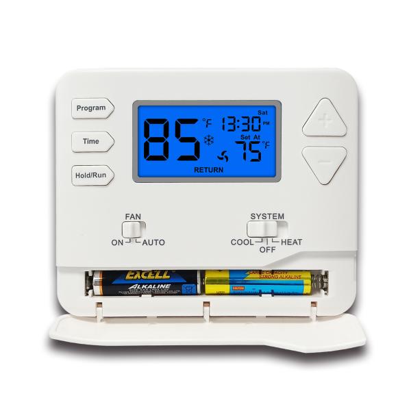 China Termostato de ambiente eléctrico programable de 24 V con batería para sistema de calefacción on sale