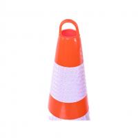 China Weather Resistant Traffic Safety Cone With Weighted Base PVC Lift Ring Traffic Cone on sale