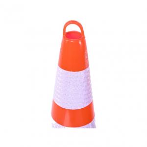 China Weather Resistant Traffic Safety Cone With Weighted Base PVC Lift Ring Traffic Cone supplier