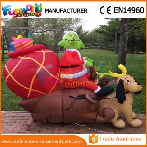 China Giant Waterproof Custom Inflatables Christmas Replica Inflatable Grinch With Repair Kits supplier