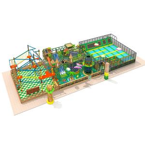 5.2m Jungle Themed Kids Indoor Playground Equipment For Family Play Center ISO9001