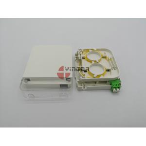 China LC Fiber Optic Junction Box CPE Dustproof Face Plate Wall Outlet IP54 ABS PC supplier