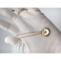 China Small Model  Amulette Necklace 18K Yellow Gold With White Mother Of Pearl on sale
