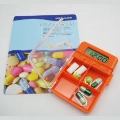 4group alarm timer Plastic Electronic Pillbox timer