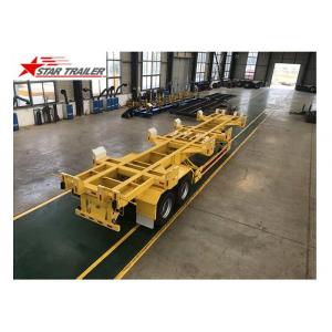 China 65T 40 Ft Semi Trailer Folding Hydraulic Type For Transporting Heavy Duty Equipment supplier