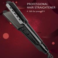 China Home Use FCC Certified 240V Titanium Plate Flat Iron Evenly Heated on sale