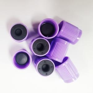 Blood Collection Tube Caps With Rubber Stopper Vacuum Dia.13mm And Dia16mm