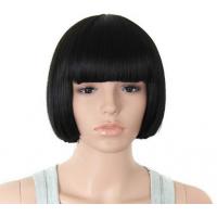 China Lace Front Synthetic Hair Wigs With Baby Hair , Short Back Straight Wigs on sale