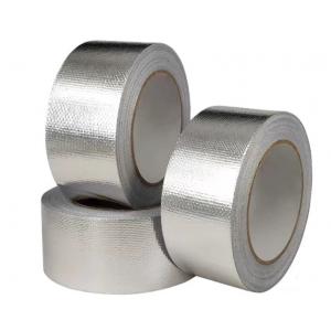 Glass Fiber Insulation Reinforced Aluminium Foil Tape Heavy Duty Silver Cloth