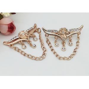 Corrosion Resistant Customized Shoe Accessories Chains For Gifts Shoe , Ladies Shoe