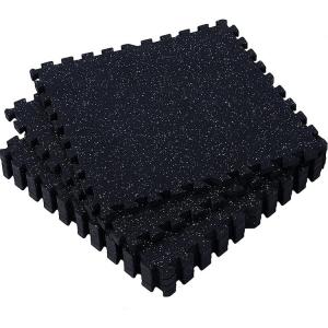 China E-Purchasing Rubber Mats Rubber Noise-Reducing Interlocking Rubber Top Eva Foam Floor Mats supplier