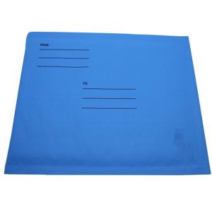 China Patterned Blue Kraft Bubble Mailers 215x260mm #E Acid Resistant Bubble Wrap Packaging Envelopes supplier