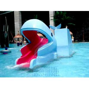 China Kids Mini Pool Slide Whale Frog Shaped Fibreglass Swimming Pool Slide supplier