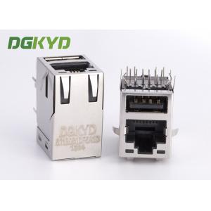 6 1775855 3 CAT5E SFP RJ45 Connector With 100 BASE T Transformer