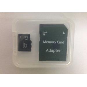 Plastic Micro SD Card Case With SD Adapter , Strong PP Box Packaging For Memory Card