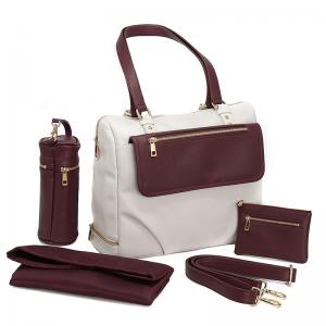 New style luxury leather diaper bag for women