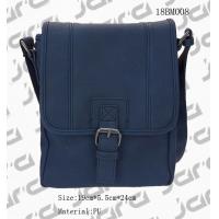 China Classic Navy Messenger Bag , Cross Body PU Shoulder Bags For Office Male on sale