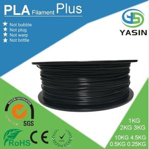 China Eco-friendly plastic raw material PLA 3d printer filament with 1.75mm 2.85mm 3mm diameter supplier