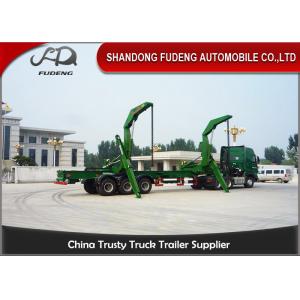 China 40 Foot Side Loader Truck Trailer ,  Self Lift Trailer Separate Diesel Engine Available supplier