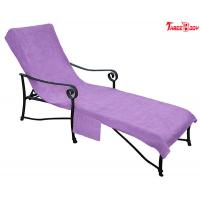 China Purple Pool Outdoor Furniture Chaise Lounge , Ergonomic Design  Outside Lounge Chairs on sale
