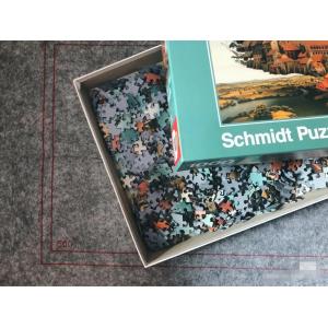 CMYK OEM Custom Printed Jigsaw Puzzles For Adults Children Colored 19.5x17cm