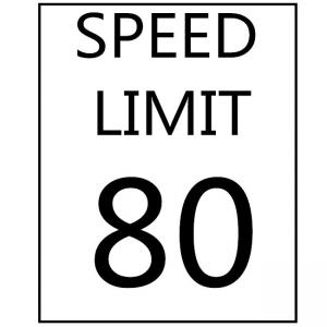 China Speed Limit Sign Custom Traffic Speed Sign On Road Speed Control Sign supplier