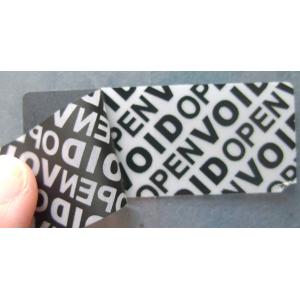 China Anti - Counterfeiting Warranty Void Sticker Labels With Double Coated Paper supplier