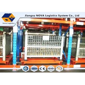 China CEO Push Back Pallet Warehouse Racking Maintenance Free With Pallet Carts Carriages supplier