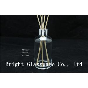 China clear 150ml empty aroma reed diffuser bottle with reed sticks supplier