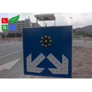 China Freestanding IP65 12V 5W Solar Powered LED Signs Lights for Traffic Safety supplier