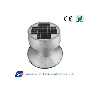 China 9W Aluminium Alloyed Solar Vent Fan No Painting Silver Matte Black Customized supplier