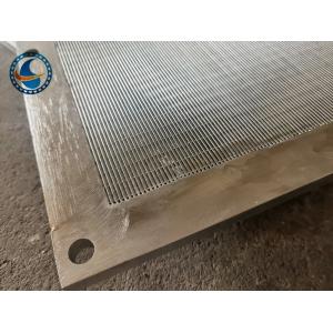 Duplex Steel 2507 Wedge Wire Panel Vee Shaped Flat Screen
