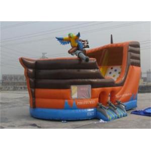 China Custom Waterproof Kids Inflatable Pirate Ship Bounce House For Rental supplier