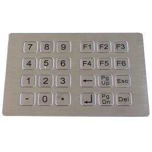 Stainless steel metal keypad for kiosk
