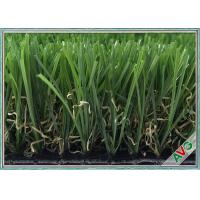 China 3 / 8 Inch Landscaping Snythetic Artificial Grass Carpet Outdoor Green Color on sale