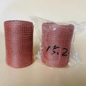 Single Wire Knitted Copper Mesh Rolls For Reducing Pests / Repelling Mice