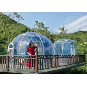 China Crystal Dome House Luxury Glamping Tents With LED Lighting supplier