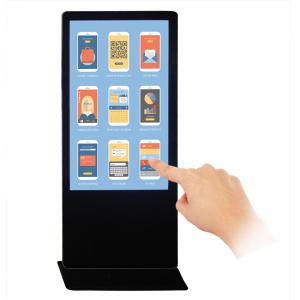IR LED Backlight 55 Inch 4K 10pt Touch Screen Kiosk Plug N Play Content