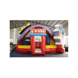 PVC Tarpaulins Inflatable Amusement Park , Playground Tickets With Ferris Wheel