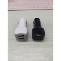 Dual USB Port 1A Car Charger Portable Black White Mobile Phone Car USB Charger