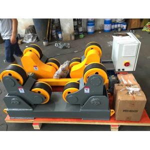 China 40 T Automatic Self Adjustment Pipe Welding Rollers With Wireless Hand Control Box supplier