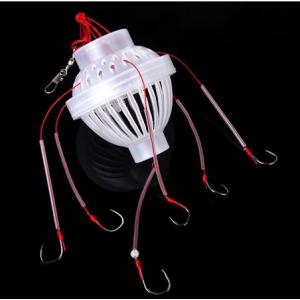 Hot sale!2015 New 6 in 1 Carbon Steel + Plastics Lantern Bait Case Barbed Explosion Fishin